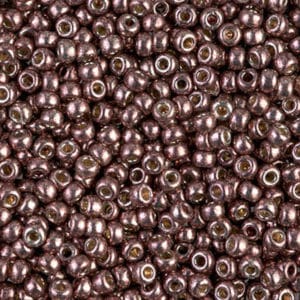 Miyuki Sachet 8g rocailles 8/0 Bordeaux Clair Galvanisé Duracoat N°4213