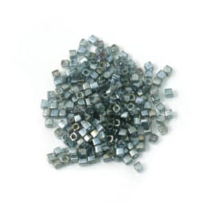 Miyuki cube 1.8mm Gris Argenté Lustré doré N°1881 10g