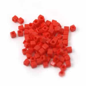 Miyuki cube 1.8mm Rouge Foncé Opaque N°408 10g
