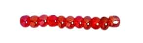 Tube 7grs rocailles ASIE 9/0 Rouge Irisé