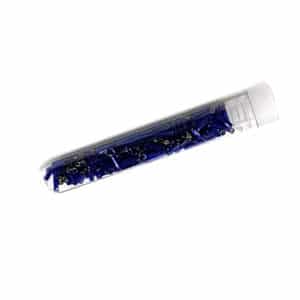Tube 7grs rocailles ASIE 3" Bleu Foncé intérieur argent