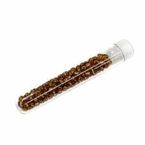Tube 7grs rocailles ASIE 4/0 Doré Foncé