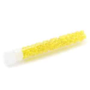 Tube 7grs rocailles EUROPE 4/0 Jaune Transparent