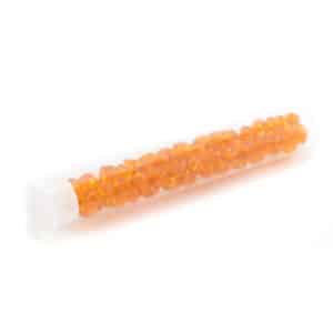 Tube 7grs rocailles EUROPE 4/0 Orange Transparent