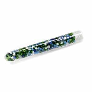 Tube 7grs rocailles EUROPE 9/0 bleu Vert