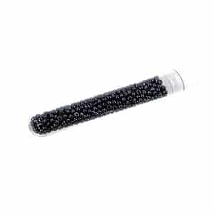 Tube 7grs rocailles EUROPE 9/0 Jet Hématite