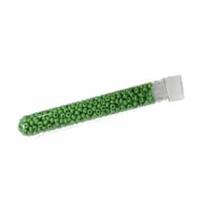 Tube 7grs rocailles EUROPE 9/0 Vert Moyen Opaque
