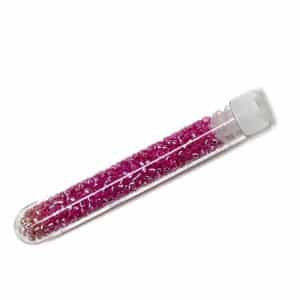 Tube 7grs rocailles EUROPE 9/0 Fuchsia Foncé intérieur Argent