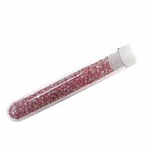 Tube 7grs rocailles EUROPE 9/0 Rose Clair intérieur argent