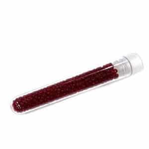 Tube 7grs rocailles EUROPE 9/0 Rouge Foncé transparent