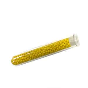 Tube 7grs rocailles EUROPE 9/0 Jaune Moyen Opaque
