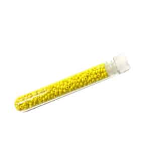 Tube 7grs rocailles EUROPE 9/0 Jaune Clair Opaque