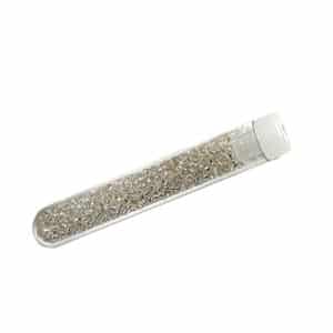 Tube 7grs rocailles EUROPE 9/0 Crystal intérieur Argent