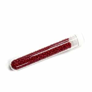 Tube 7grs rocailles EUROPE 9/0 Rouge Foncé Mat