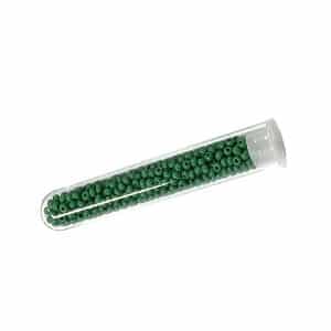 Tube 7grs rocailles EUROPE 9/0 Vert Foncé Opaque