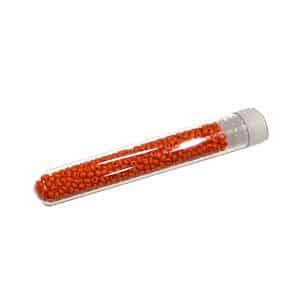 Tube 7grs rocailles EUROPE 9/0 Orange Foncé Mat