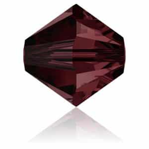 5328 4mm Sach 48 Swarovski toupie Burgundy