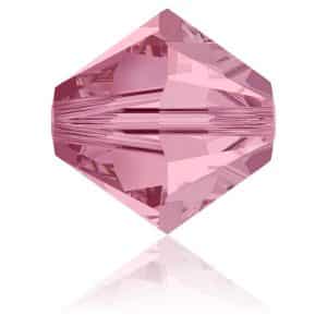 5328 4mm Sach 48 Swarovski toupie light Rose