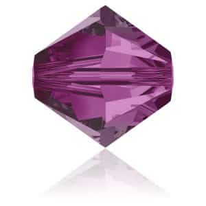 5328 4mm Sach 48 Swarovski toupie Fuchsia