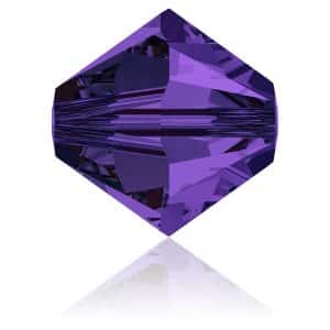 5328 4mm Sach 48 Swarovski toupie Purple Velvet