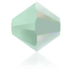 5328 4mm Sach 48 Swarovski toupie Mint Alabaster AB