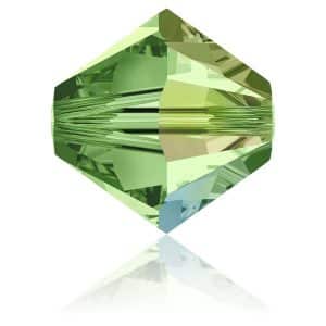 5328 4mm Sach 48 Swarovski toupie Peridot AB