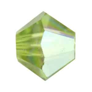 5328 4mm Sach 48 Swarovski toupie Light Olivine AB