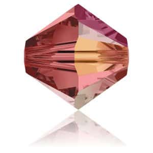 5328 4mm Sach 48 Swarovski toupie Padparadscha AB