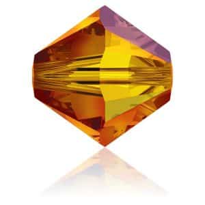 5328 4mm Sach 48 Swarovski toupie FireOpal AB
