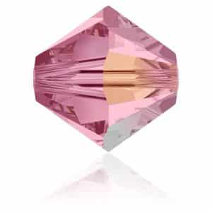 5328 4mm Sach 48 Swarovski toupie Light Rose AB