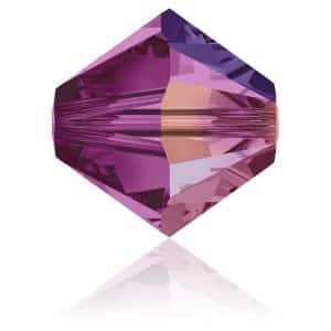 5328 4mm Sach 48 Swarovski toupie Fuchsia AB
