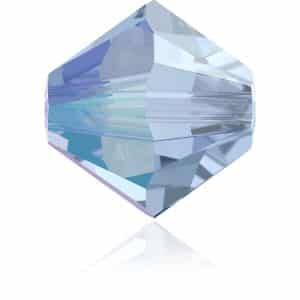 5328 4mm Sach 48 Swarovski toupie Light Sapphire Shimmer