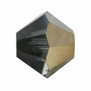 5328 4mm Sach 48 Swarovski toupie Black Diamond Dorado