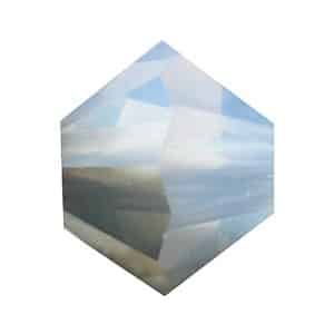 5328 4mm Sach 48 Swarovski toupie White Opal Satin