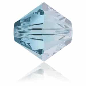 5328 4mm Sach 48 Swarovski toupie Aquamarine Satin