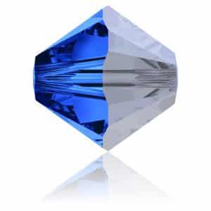 5328 4mm Sach 48 Swarovski toupie Sapphire Satin