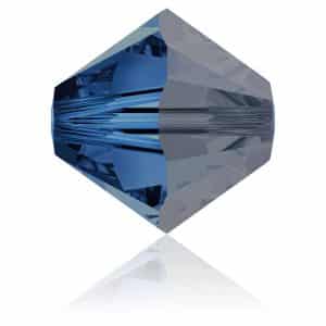 5328 4mm Sach 48 Swarovski toupie Capri Blue Satin