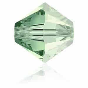 5328 4mm Sach 48 Swarovski toupie Chrysolite Satin