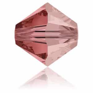 5328 4mm Sach 48 Swarovski toupie Padparadscha Satin