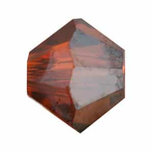 5328 4mm Sach 48 Swarovski toupie Indian Red Satin