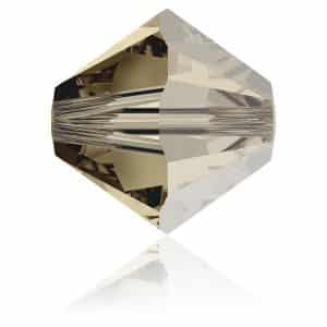 5328 4mm Sach 48 Swarovski toupie Smoky quartz Satin