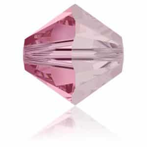 5328 4mm Sach 48 Swarovski toupie Light Rose Satin