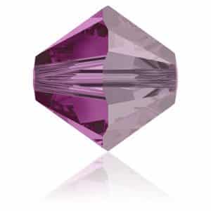 5328 4mm Sach 48 Swarovski toupie Fuchsia Satin