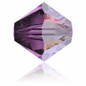 5328 4mm Sach 48 Swarovski toupie Amethyst Satin