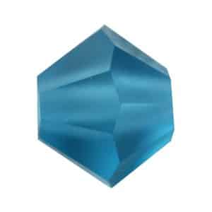 5328 4mm Sach 48 Swarovski toupie Indicolite Mat Finish