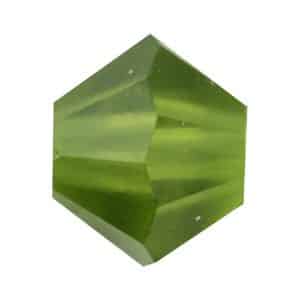 5328 4mm Sach 48 Swarovski toupie Olivine Mat Finish