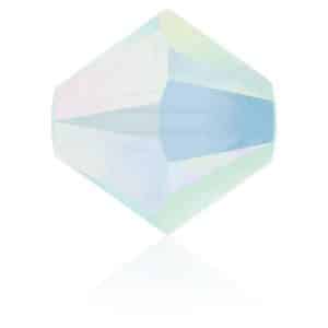 5328 4mm Sach 48 Swarovski toupie White Alabaster AB 2x