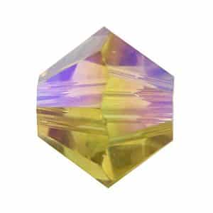 5328 4mm Sach 48 Swarovski toupie Lime AB 2X