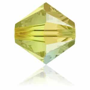 5328 4mm Sach 48 Swarovski toupie Jonquil AB 2X