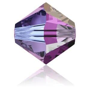 5328 4mm Sach 48 Swarovski toupie Amethyst AB 2X
